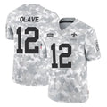 Kdoa NO.Saints #12 Chris Olave Player Arctic Camo Salute To Service Limited Game Stitched Jerseys