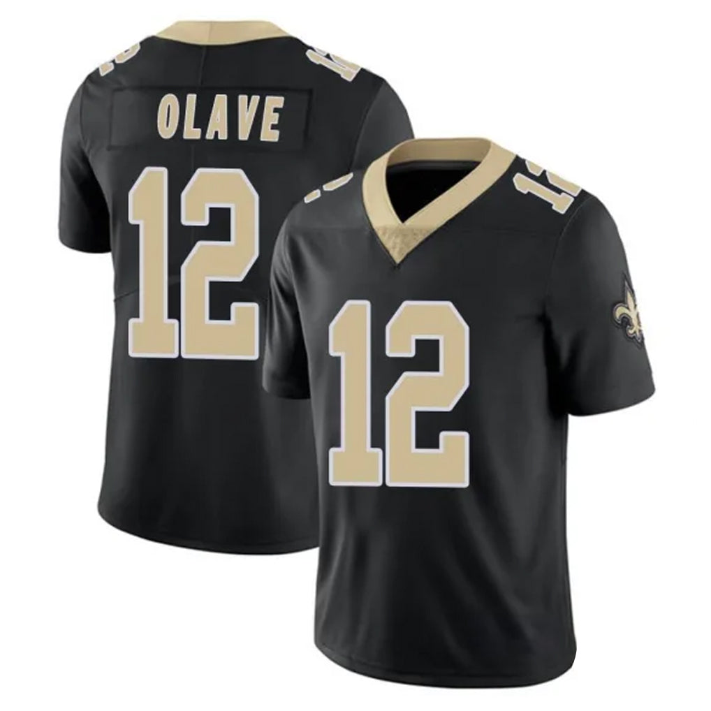 Kdoa NO.Saints #12 Chris Olave Player Black Limited Vapor Untouchable Home Game Stitched Jerseys