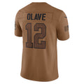 Kdoa NO.Saints #12 Chris Olave Player Brown Salute To Service Limited Stitched Jerseys
