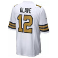 Kdoa NO.Saints #12 Chris Olave Player White Alternate Game Stitched Jerseys