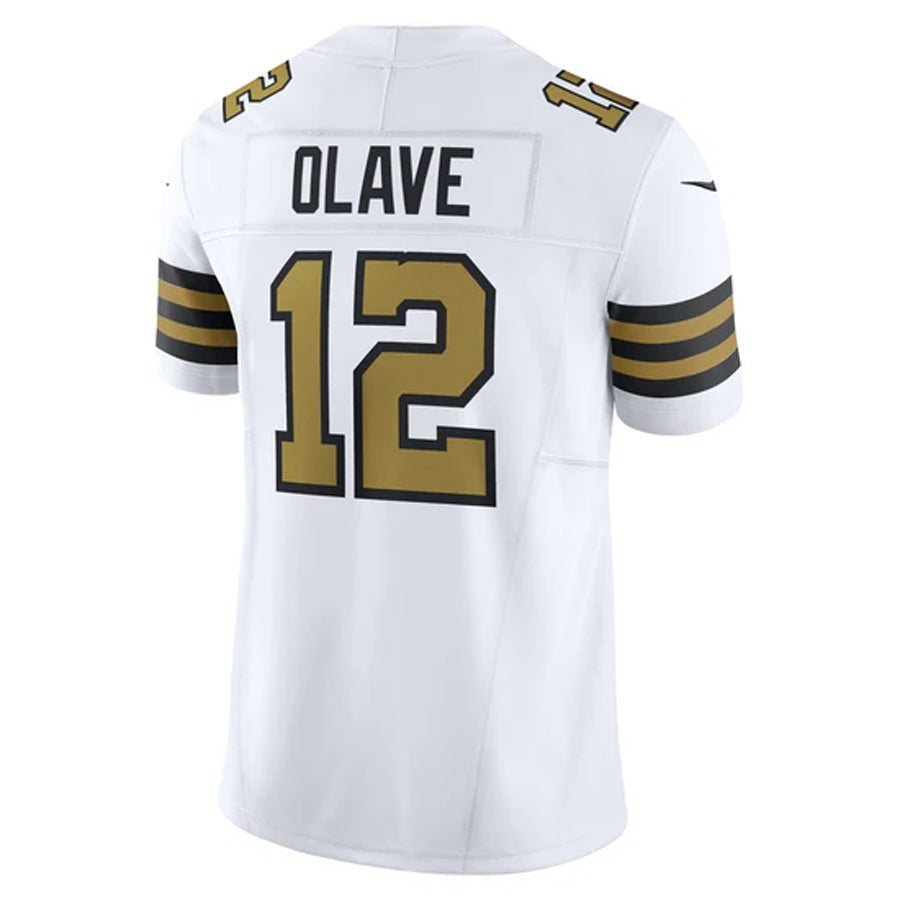 Kdoa NO.Saints #12 Chris Olave Player White Vapor Limited Stitched Jerseys