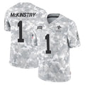 Kdoa NO.Saints #1 Kool-Aid McKinstry Player Arctic Camo Salute To Service Limited Game Stitched Jerseys