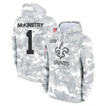 Kdoa NO.Saints #1 Kool-Aid McKinstry Player Arctic Camo Salute to Service Pullover Hoodies Limited Game Stitched Jerseys