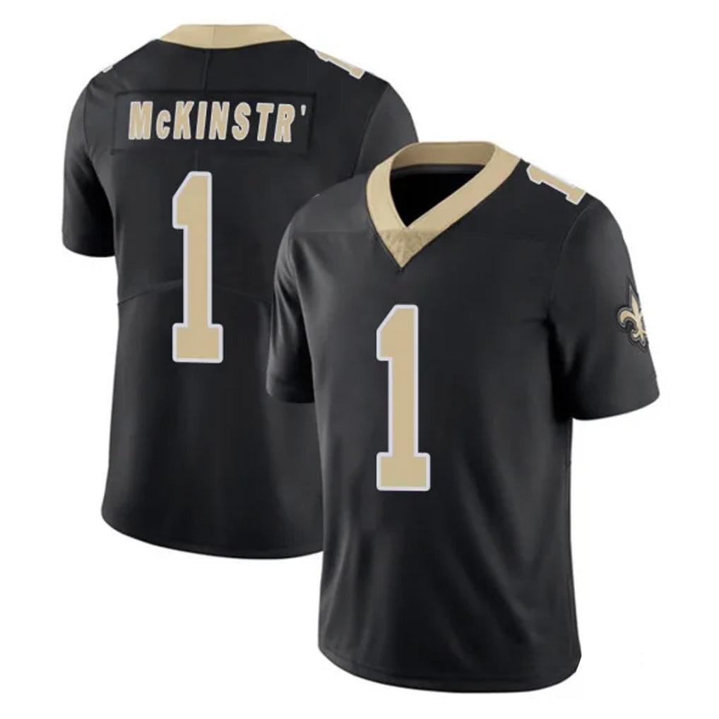 Kdoa NO.Saints #1 Kool-Aid McKinstry Player Black Limited Vapor Untouchable Home Game Stitched Jerseys