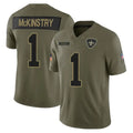 Kdoa NO.Saints #1 Kool-Aid McKinstry Player Olive 2025 Salute To Service Limited Stitched Jerseys