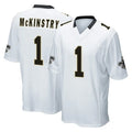 Kdoa NO.Saints #1 Kool-Aid McKinstry Player White Home Game Stitched Jerseys