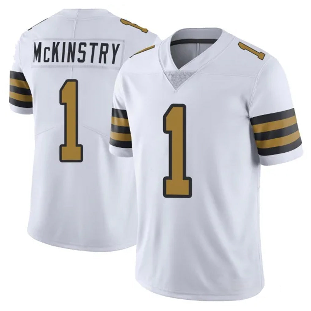 Kdoa NO.Saints #1 Kool-Aid McKinstry Player White Limited Color Rush Home Game Stitched Jerseys