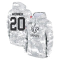 Kdoa NO.Saints #20 Pete Werner Player Arctic Camo Salute to Service Pullover Hoodies Limited Game Stitched Jerseys