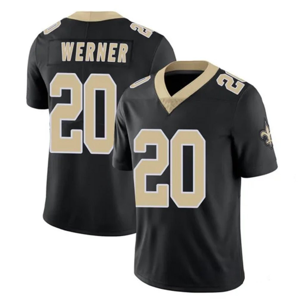 Kdoa NO.Saints #20 Pete Werner Player Black Limited Vapor Untouchable Home Game Stitched Jerseys