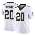 Kdoa NO.Saints #20 Pete Werner Player White Limited Vapor F.U.S.E. Home Game Stitched Jerseys