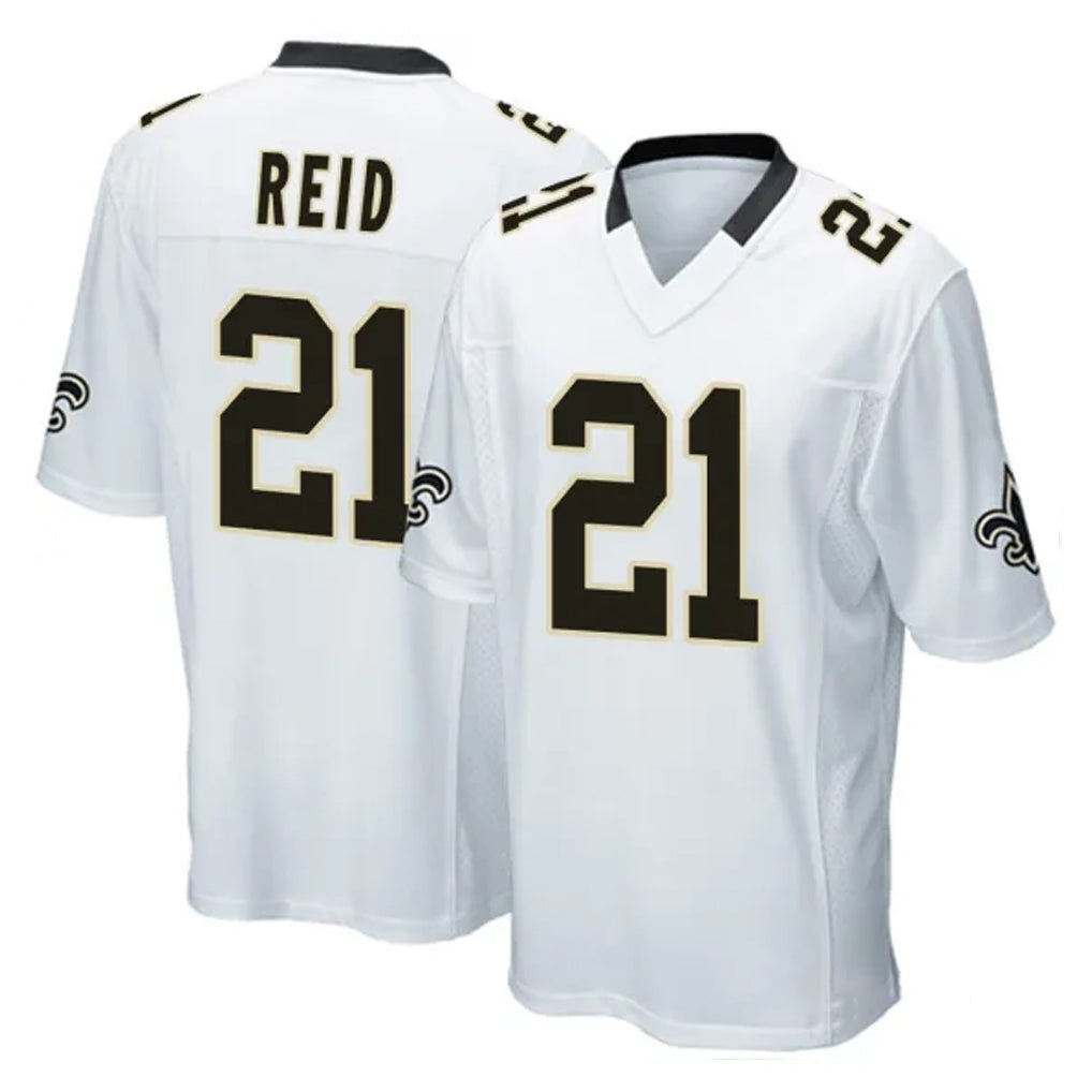 Kdoa NO.Saints #21 Justin Reid Player White Home Game Stitched Jerseys