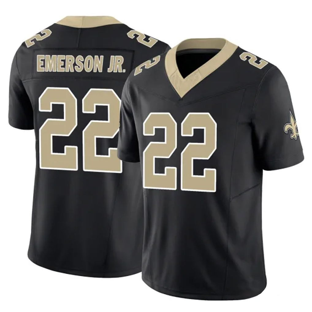 Kdoa NO.Saints #22 Martin Emerson Jr. Player Black Limited Vapor F.U.S.E. Home Game Stitched Jerseys