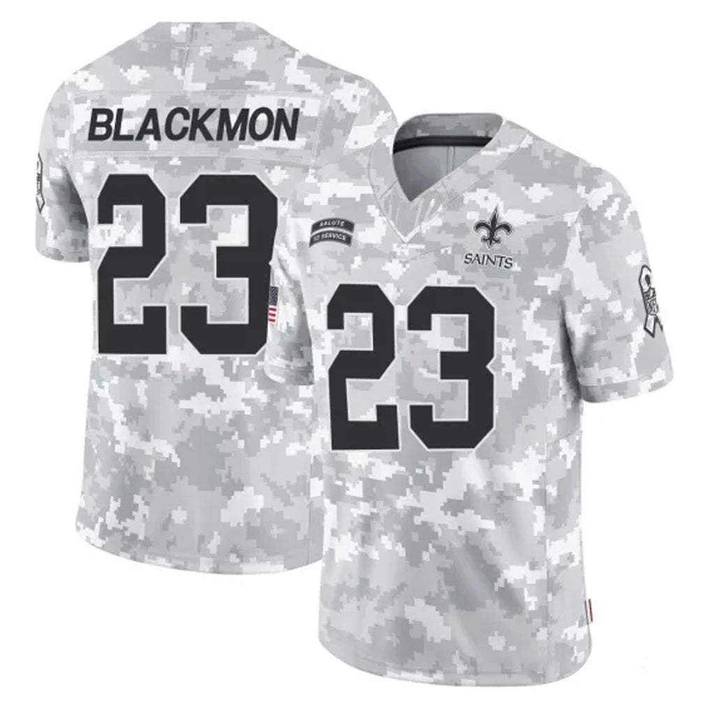 Kdoa NO.Saints #23 Julian Blackmon Player Arctic Camo Salute To Service Limited Game Stitched Jerseys