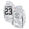 Kdoa NO.Saints #23 Julian Blackmon Player Arctic Camo Salute to Service Pullover Hoodies Limited Game Stitched Jerseys