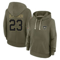 Kdoa NO.Saints #23 Julian Blackmon Player Olive Salute to Service Pullover Hoodies Limited Stitched Jerseys
