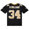 Kdoa NO.Saints #34 Ricky Williams Mitchell & Ness Black 1999 Legacy Replica Stitched Puhic Jersey