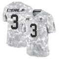 Kdoa NO.Saints #3 Travis Etienne Jr. Player Arctic Camo Salute To Service Limited Game Stitched Jerseys