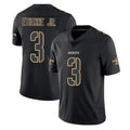 Kdoa NO.Saints #3 Travis Etienne Jr. Player Black Impact Limited Home Game Stitched Jerseys