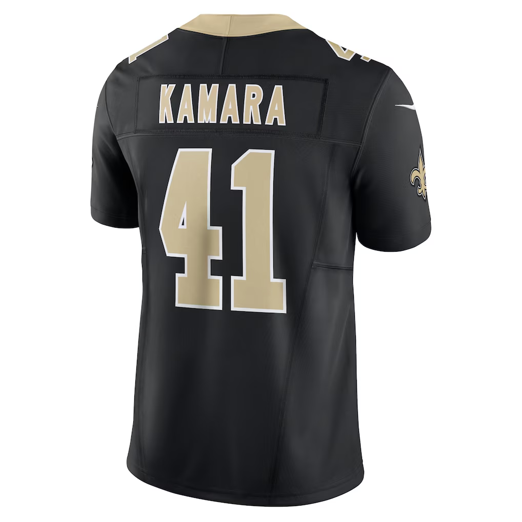 Kdoa NO.Saints #41 Alvin Kamara Black Vapor F.U.S.E. Limited Stitched Jerseys