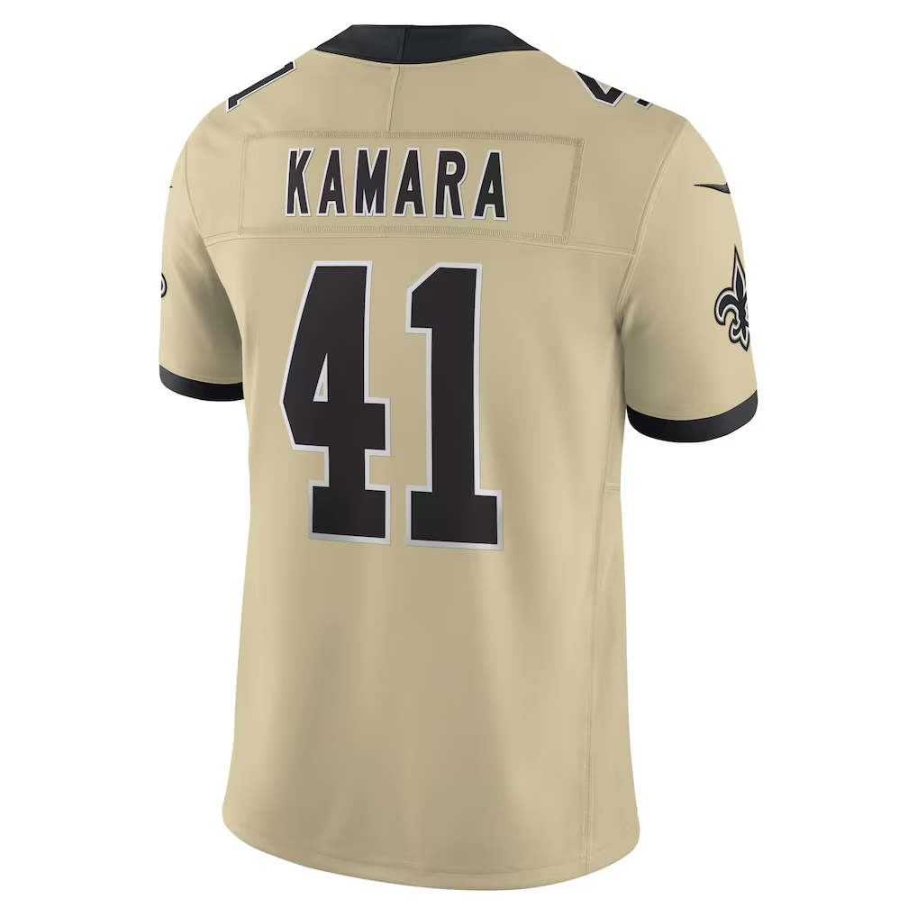 Kdoa NO.Saints #41 Alvin Kamara Gold Alternate Gameday Golds Alternate Vapor F.U.S.E. Limited Stitched Jerseys