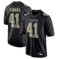 Kdoa NO.Saints #41 Alvin Kamara Player Carbon Black Fashion Game Stitched Jerseys