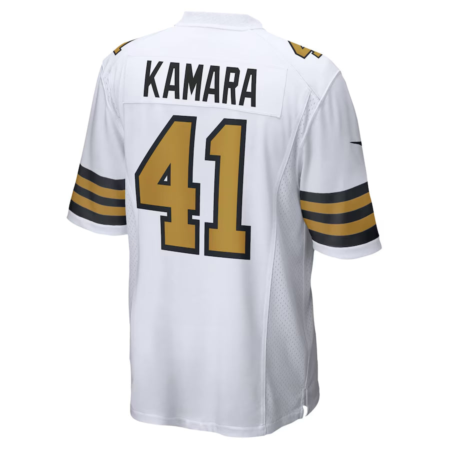 Kdoa NO.Saints #41 Alvin Kamara Player White Alternate Game Stitched Jerseys