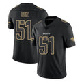 Kdoa NO.Saints #51 Cesar Ruiz Player Black Impact Limited Home Game Stitched Jerseys