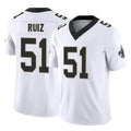 Kdoa NO.Saints #51 Cesar Ruiz Player White Limited Vapor F.U.S.E. Home Game Stitched Jerseys