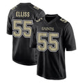 Kdoa NO.Saints #55 Kaden Elliss Player Black Carbon Fashion Home Game Stitched Jerseys