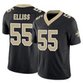 Kdoa NO.Saints #55 Kaden Elliss Player Black Limited Vapor F.U.S.E. Home Game Stitched Jerseys