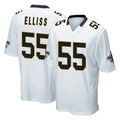 Kdoa NO.Saints #55 Kaden Elliss Player White Home Game Stitched Jerseys
