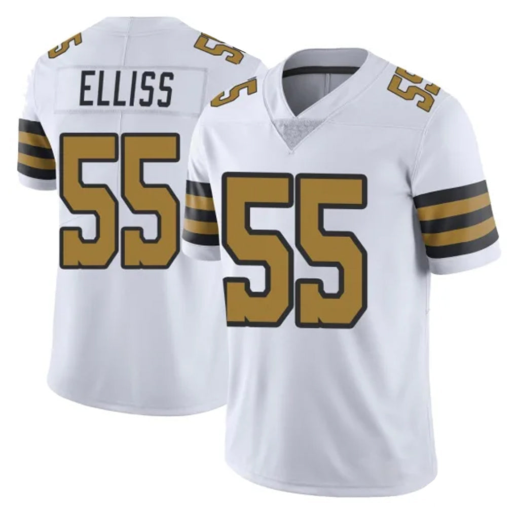 Kdoa NO.Saints #55 Kaden Elliss Player White Limited Color Rush Home Game Stitched Jerseys