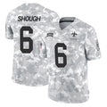 Kdoa NO.Saints #6 Tyler Shough Player Arctic Camo Salute To Service Limited Game Stitched Jerseys