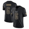 Kdoa NO.Saints #6 Tyler Shough Player Black Impact Limited Home Game Stitched Jerseys
