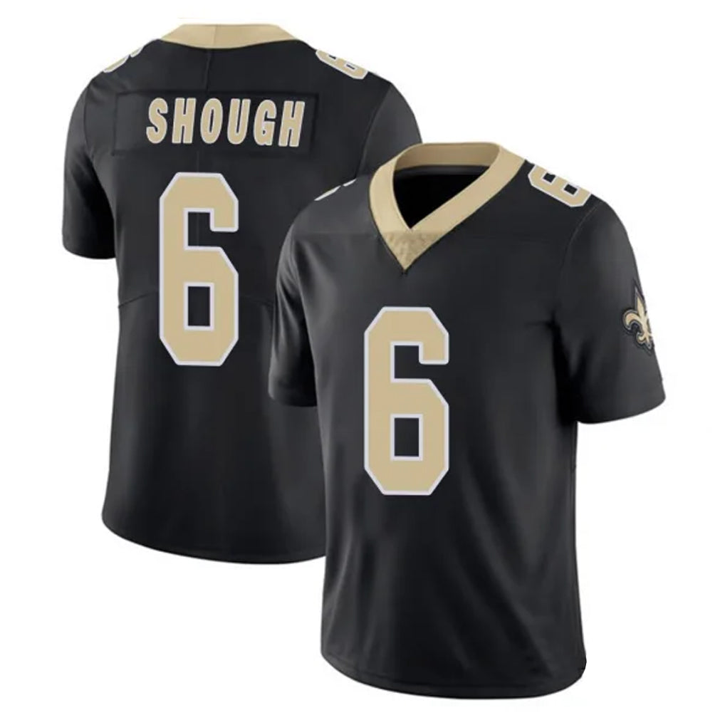 Kdoa NO.Saints #6 Tyler Shough Player Black Limited Vapor Untouchable Home Game Stitched Jerseys