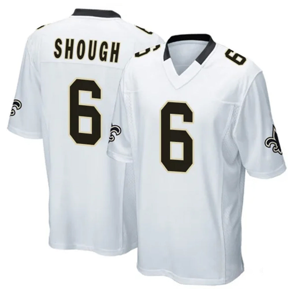 Kdoa NO.Saints #6 Tyler Shough Player White Home Game Stitched Jerseys