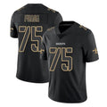 Kdoa NO.Saints #75 Taliese Fuaga Player Black Impact Limited Home Game Stitched Jerseys