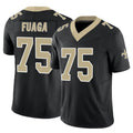Kdoa NO.Saints #75 Taliese Fuaga Player Black Limited Vapor F.U.S.E. Home Game Stitched Jerseys