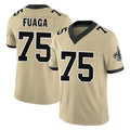 Kdoa NO.Saints #75 Taliese Fuaga Player Gold Limited Vapor F.U.S.E. Home Game Stitched Jerseys