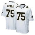 Kdoa NO.Saints #75 Taliese Fuaga Player White Home Game Stitched Jerseys
