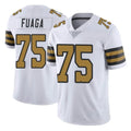 Kdoa NO.Saints #75 Taliese Fuaga Player White Limited Color Rush Home Game Stitched Jerseys
