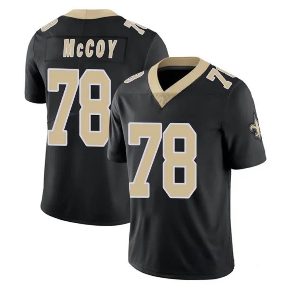 Kdoa NO.Saints #78 Erik McCoy Player Black Limited Vapor Untouchable Home Game Stitched Jerseys