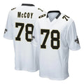 Kdoa NO.Saints #78 Erik McCoy Player White Home Game Stitched Jerseys
