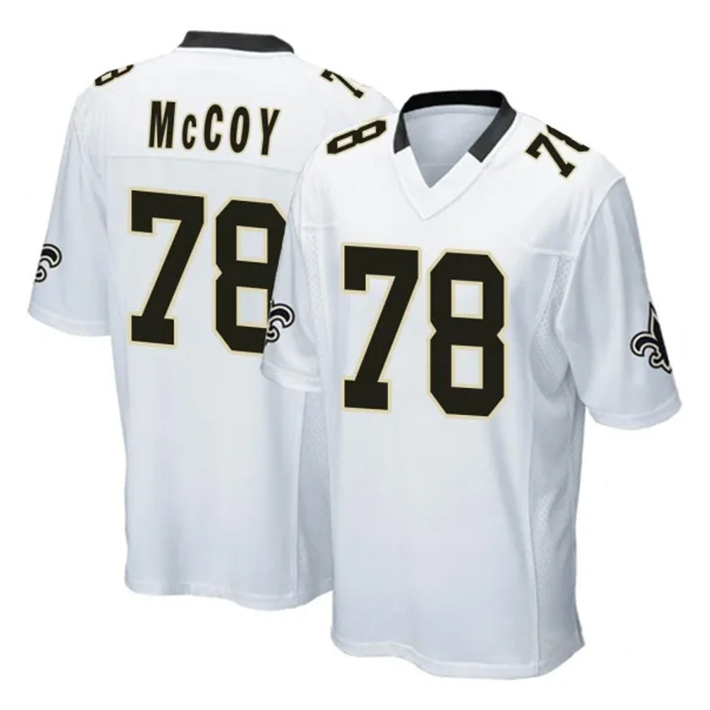 Kdoa NO.Saints #78 Erik McCoy Player White Home Game Stitched Jerseys