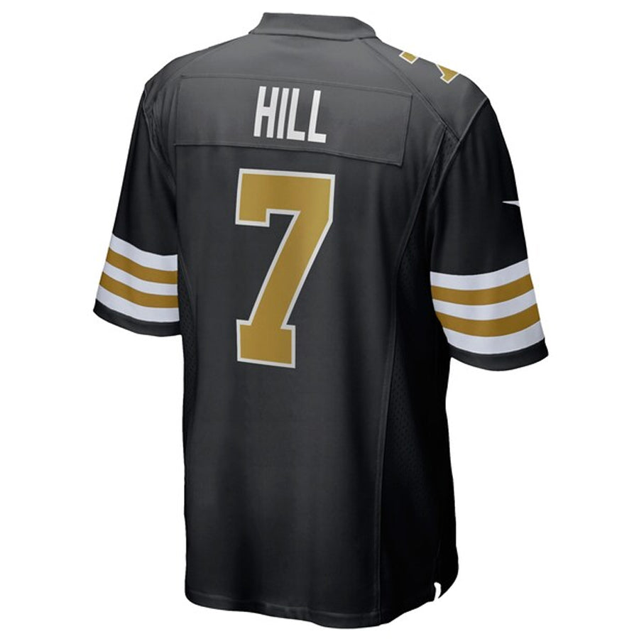 Kdoa NO.Saints #7 Taysom Hill Player Black Alternate Game Stitched Jerseys