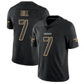 Kdoa NO.Saints #7 Taysom Hill Player Limited Black Impact Stitched Jerseys