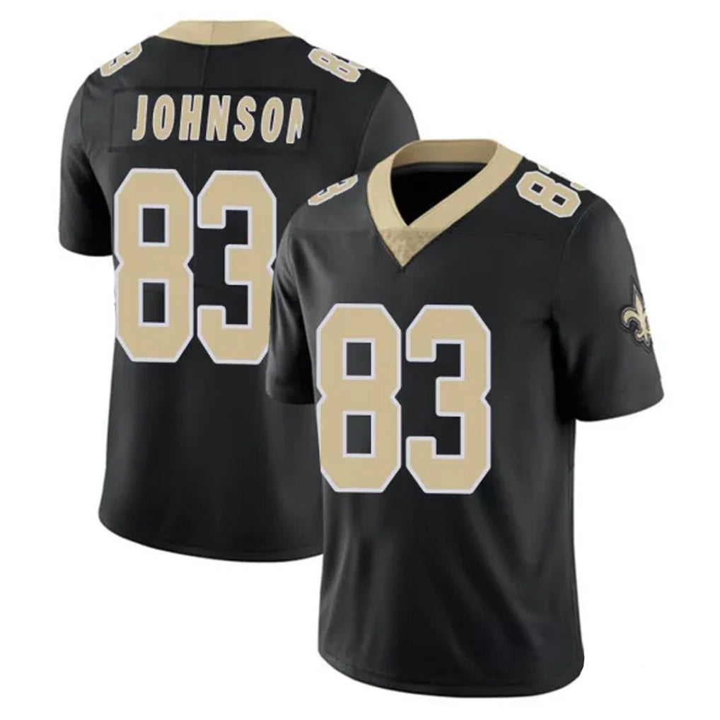 Kdoa NO.Saints #83 Juwan Johnson Player Black Limited Vapor Untouchable Home Game Stitched Jerseys