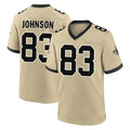 Kdoa NO.Saints #83 Juwan Johnson Player Gold Home Game Stitched Jerseys