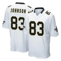 Kdoa NO.Saints #83 Juwan Johnson Player White Home Game Stitched Jerseys