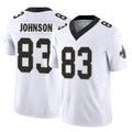 Kdoa NO.Saints #83 Juwan Johnson Player White Limited Vapor F.U.S.E. Home Game Stitched Jerseys
